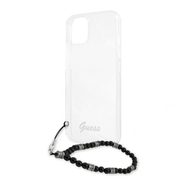 iPhone 13 Mini Kuori Pearl Handle Script Logo Musta