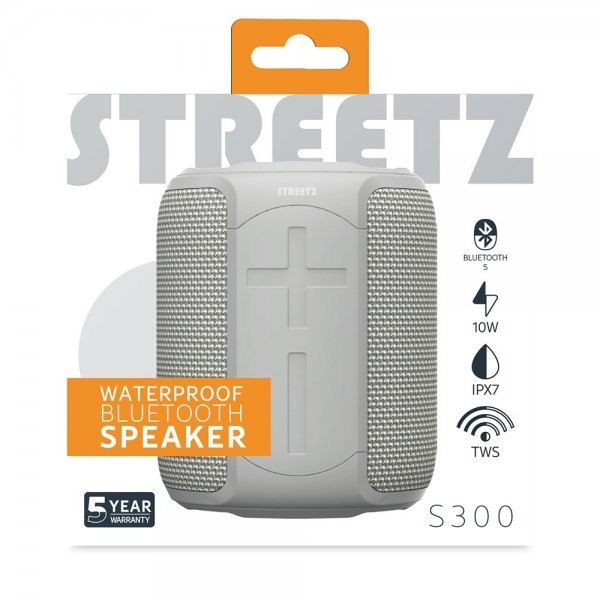 Kaiutin S300 Waterproof Bluetooth Speaker Harmaa