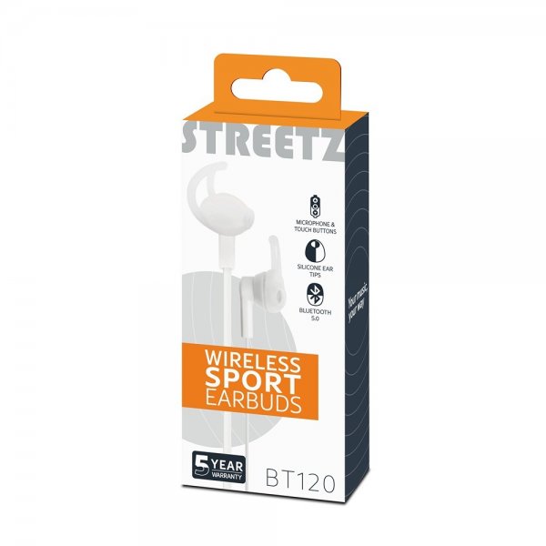 Kuulokkeet BT120 Wireless Sport Earbuds Valkoinen