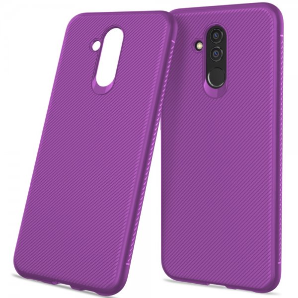Huawei Mate 20 Lite MobilSuojakuori TPU-materiaali-materiaali Diagonala Linjer Violetti