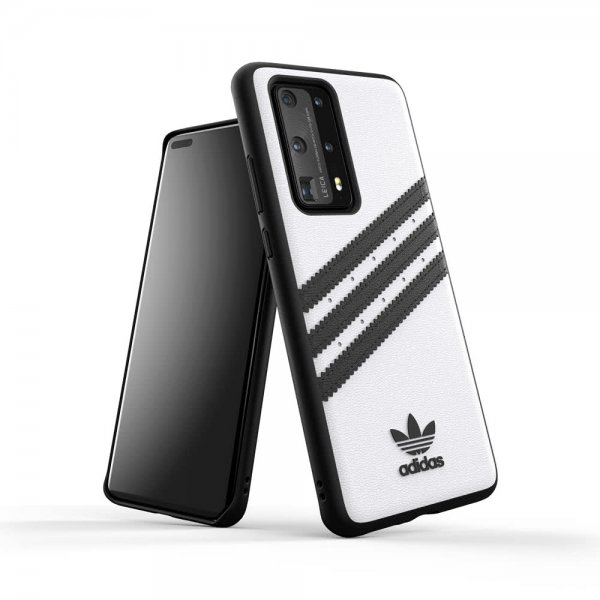 Huawei P40 Pro Suojakuori OR 3 Stripes Snap Case Valkoinen Musta