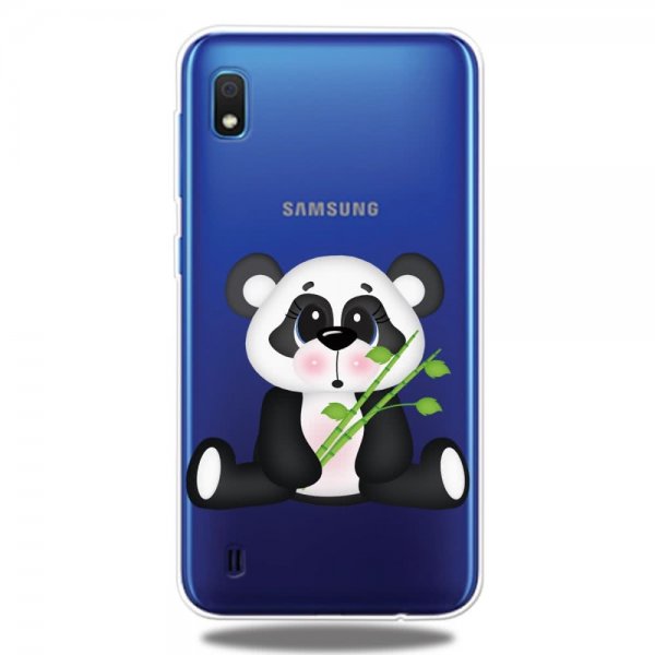 Samsung Galaxy A10 Kuori Aihe Panda Bambu Läpinäkyvä