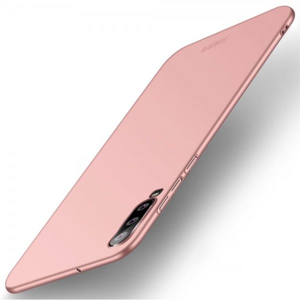 Huawei P30 Suojakuori Shield Slim Kovamuovi Vaaleanpunainen
