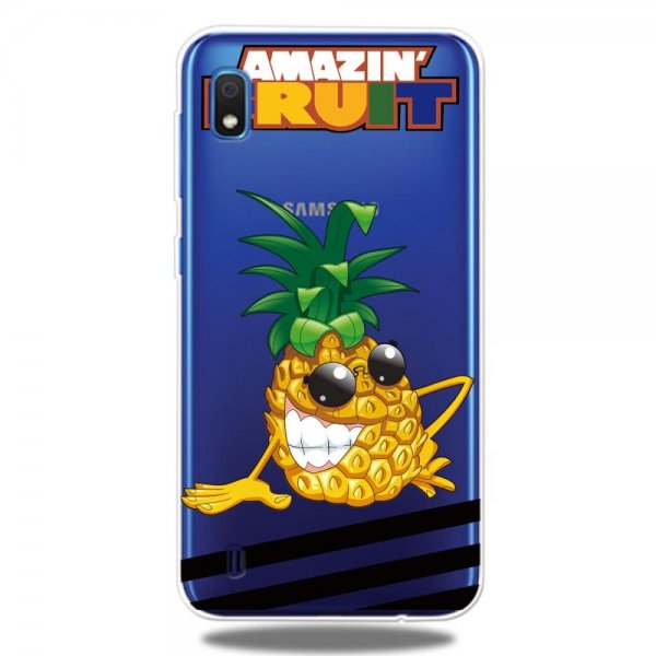 Samsung Galaxy A10 Kuori Aihe Ananas Amazin Fruit Läpinäkyvä