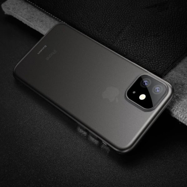 iPhone 11 Kuori Wing Case Läpinäkyvä Musta