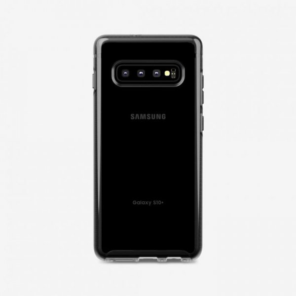 Samsung Galaxy S10 Plus Suojakuori Pure Tint Kovamuovi Läpinäkyvä Musta