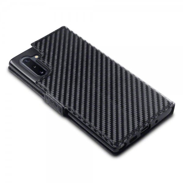 Samsung Galaxy Note 10 Kotelo Low Profile Hiilikuiturakenne Musta