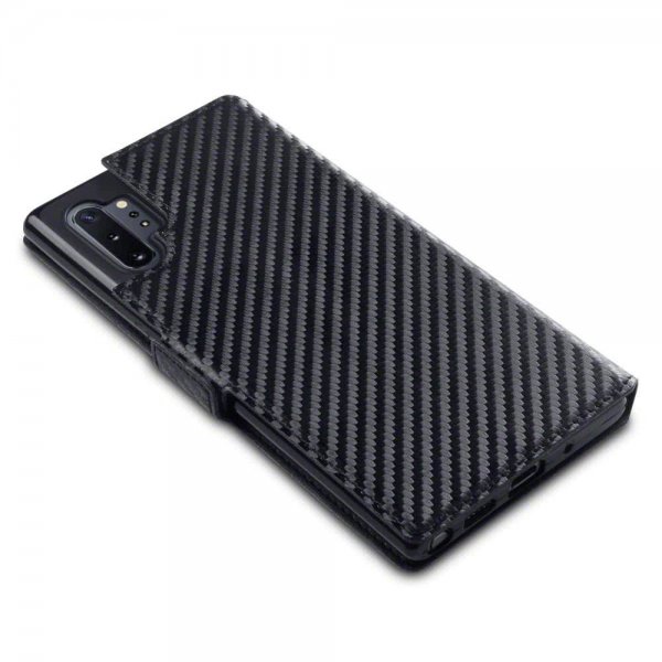 Samsung Galaxy Note 10 Plus Suojakotelo Low Profile Hiilikuiturakenne Musta