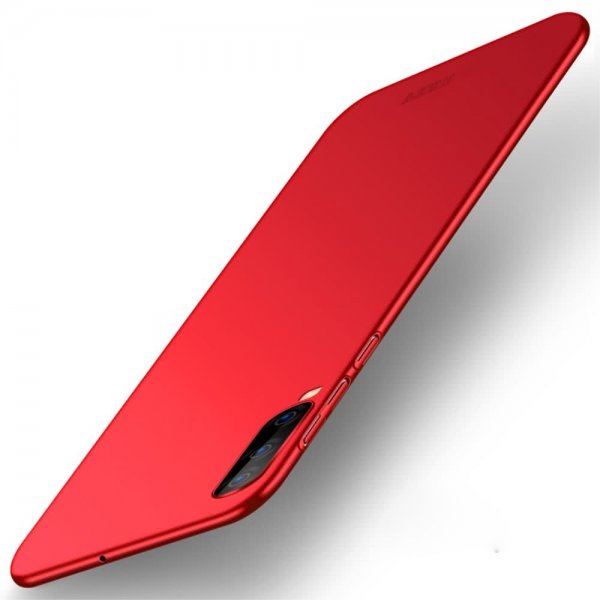 Samsung Galaxy A70 Suojakuori Shield Slim Kovamuovi Punainen