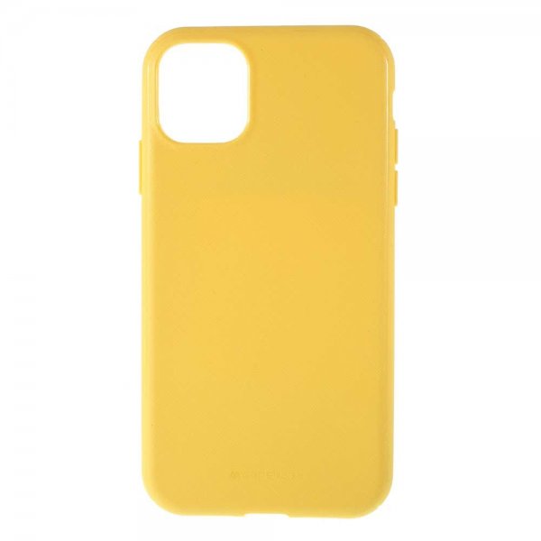 iPhone 11 Pro Suojakuori Rakenteella TPU-materiaali-materiaali Keltainen