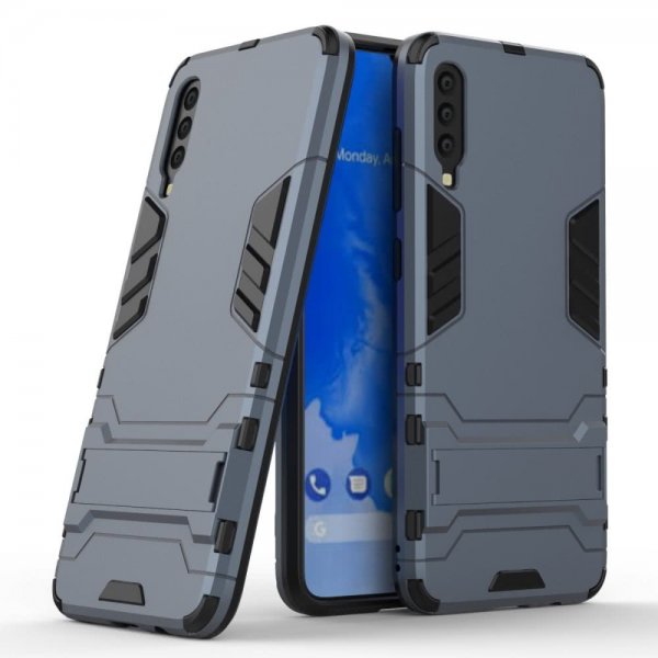 Samsung Galaxy A70 Suojakuori Armor TPU-materiaali-materiaali Kovamuovi MörkSininen