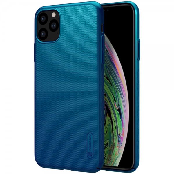 iPhone 11 Pro Max Suojakuori Frosted Shield Kovamuovi Sininen