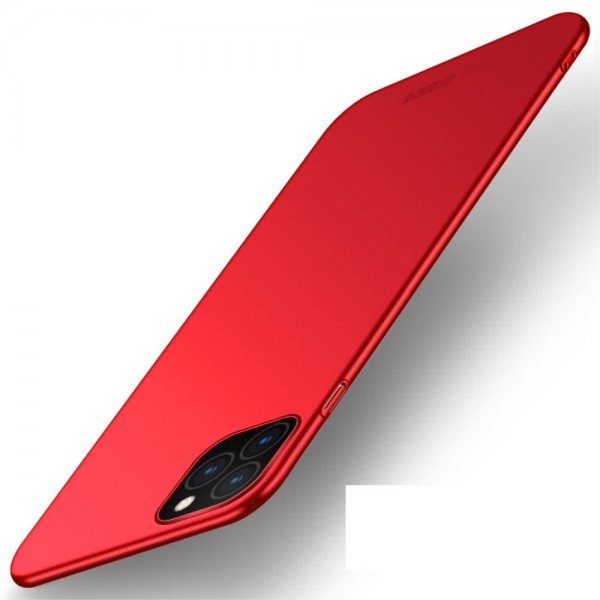 iPhone 11 Pro Max Kuori SHIELD Slim Kovamuovi Punainen