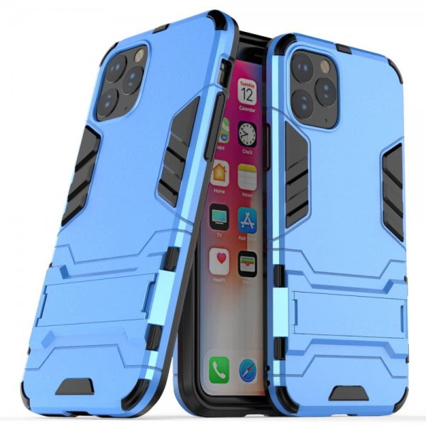 iPhone 11 Pro Suojakuori Armor Telinetoiminto Kovamuovi LjusSininen