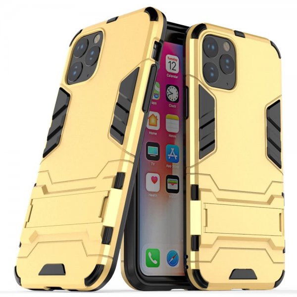 iPhone 11 Pro Max Kuori Armor Telinetoiminto Kovamuovi Kulta