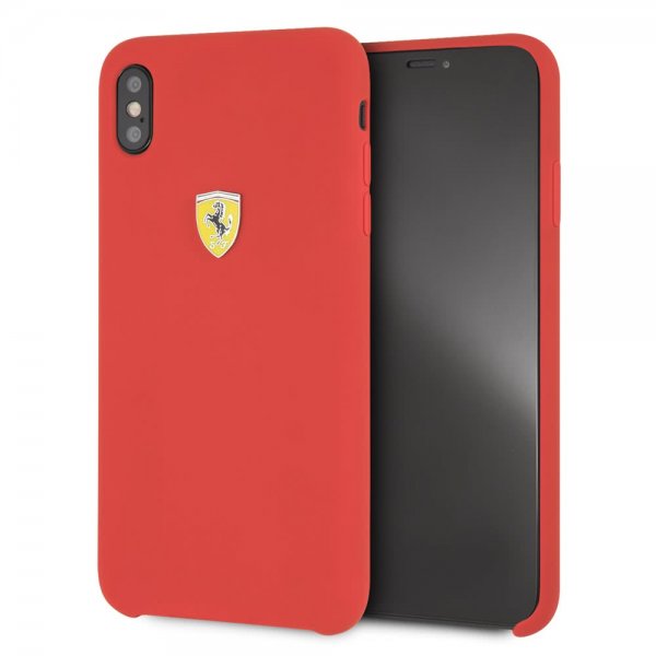 iPhone Xs Max Skal Silikon med Logo Röd