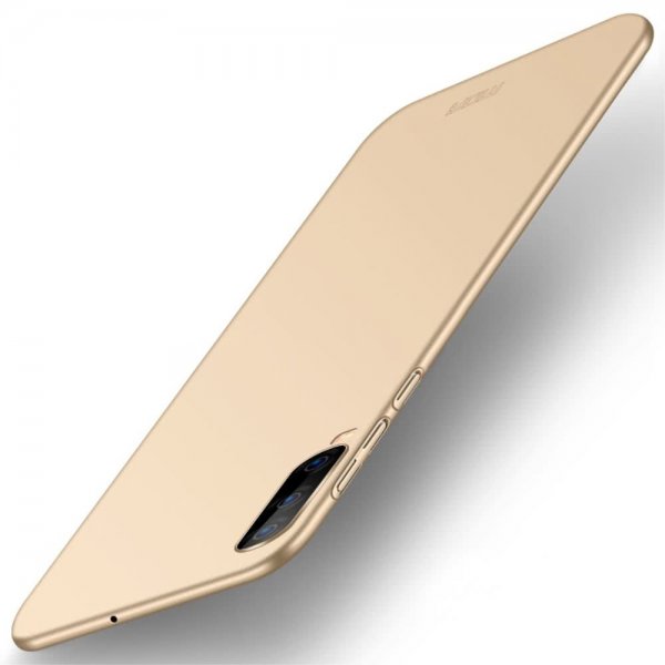 Samsung Galaxy A70 Suojakuori Shield Slim Kovamuovi Keltainend
