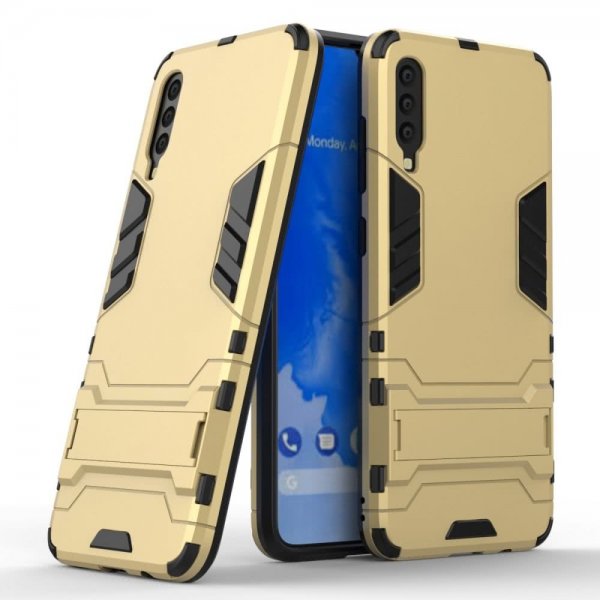 Samsung Galaxy A70 Suojakuori Armor TPU-materiaali-materiaali Kovamuovi Keltainend