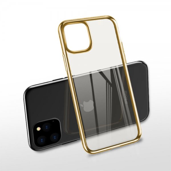 iPhone 11 Pro Max Kuori Dawn Series Kovamuovi Pinnoitettu Kulta