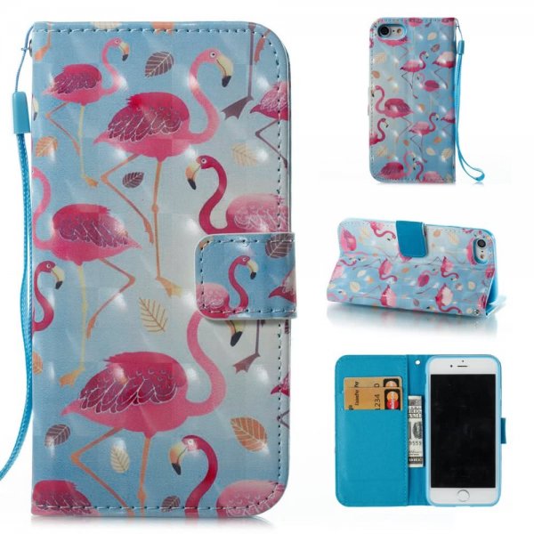 iPhone 7/8/SE Kotelo Aihe Flamingo