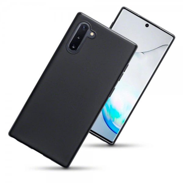 Samsung Galaxy Note 10 Suojakuori TPU-materiaali-materiaali Matta Musta