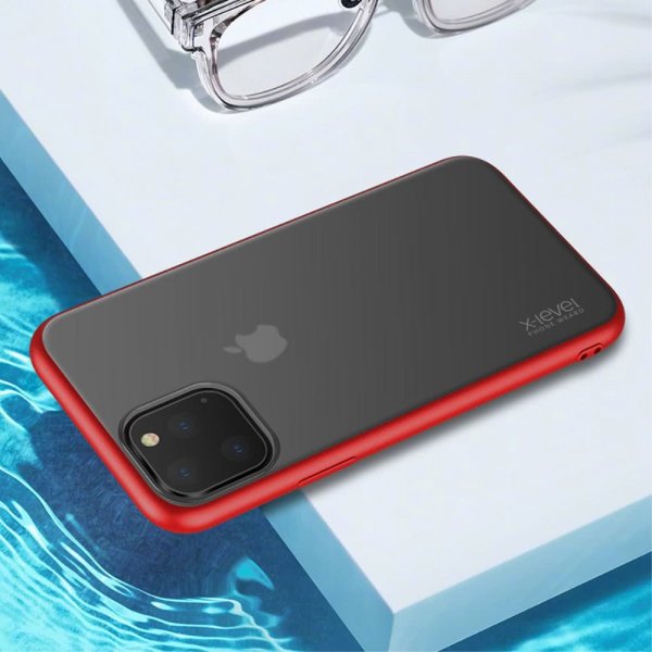 iPhone 11 Pro Kuori Kovamuovi Musta Punainen