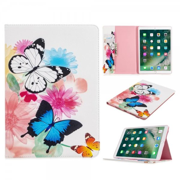 iPad 10.2 Suojakotelo Motiv Livfulla Fjärilar