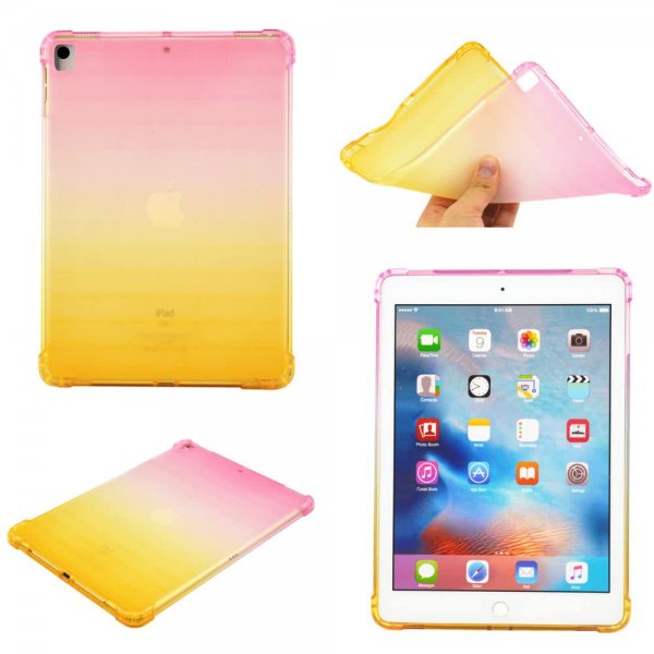 iPad 10.2 Suojakuori Gradient Vaaleanpunainen Keltainen