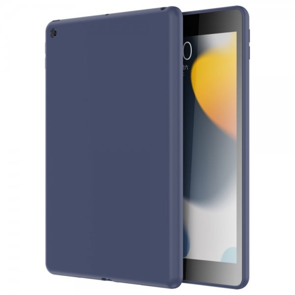 iPad 10.2 Kuori Liquid Silicone Tummansininen