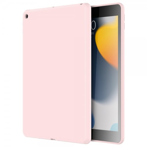 iPad 10.2 Kuori Liquid Silicone Vaaleanpunainen