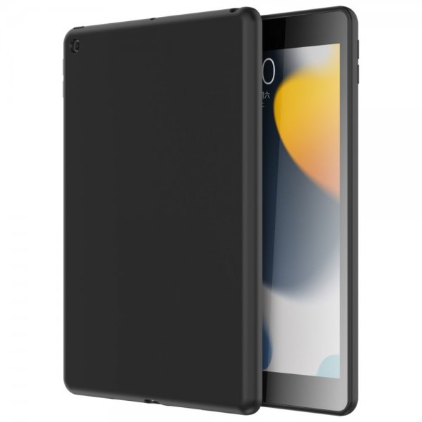 iPad 10.2 Kuori Liquid Silicone Musta
