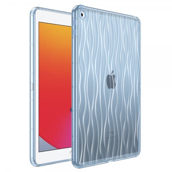 iPad 10.2 Kuori Aaltokuvio Sininen