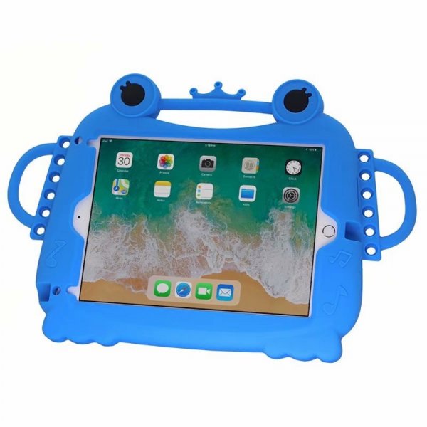 iPad 9.7 Suojakuori Lapsille Silikonii Groda Sininen
