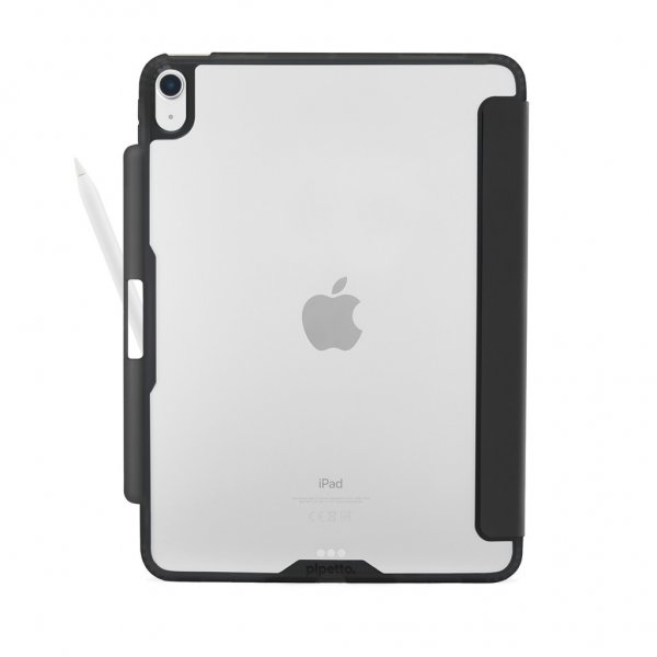 iPad Air 13 (M2/M3) Kotelo Origami No3 Pencil Case Musta