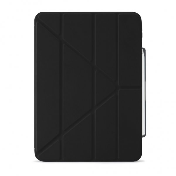 iPad Air 13 (M2/M3) Kotelo Origami No3 Pencil Case Musta