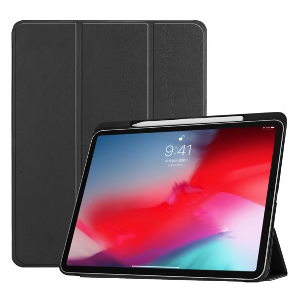 iPad Pro 11 2018 Taitettava Smart Kotelo Telineellä Kynätila Musta