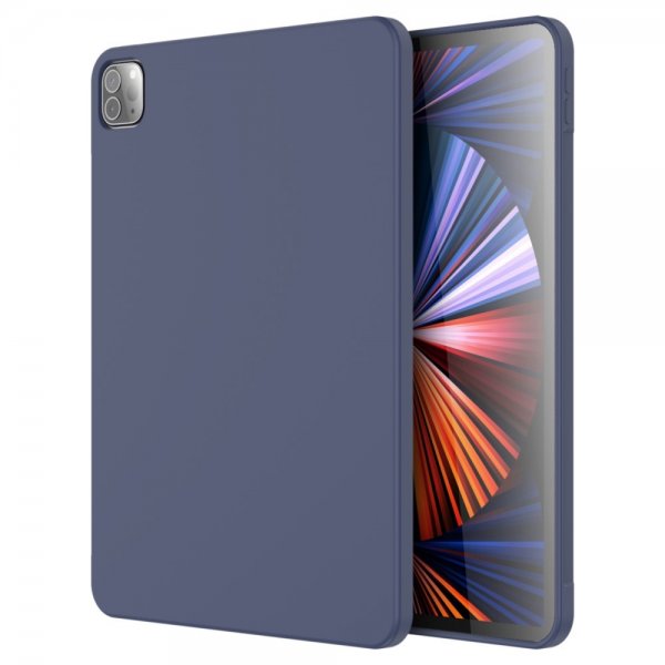 iPad Pro 11 2020/2021 Kuori Liquid Silicone Tummansininen