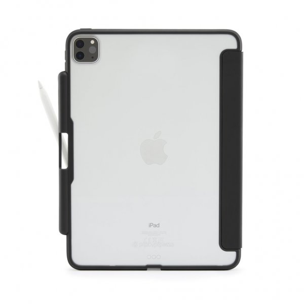 iPad Pro 11 (gen 2/3/4) Kotelo Origami No3 Pencil Case Musta