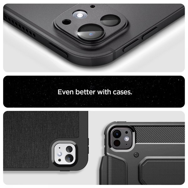 iPad Pro 11 (M4/M5)/iPad Pro 13 (M4/M5) Kameran suoja Glas.tR EZ Fit Optik Metal Space Black