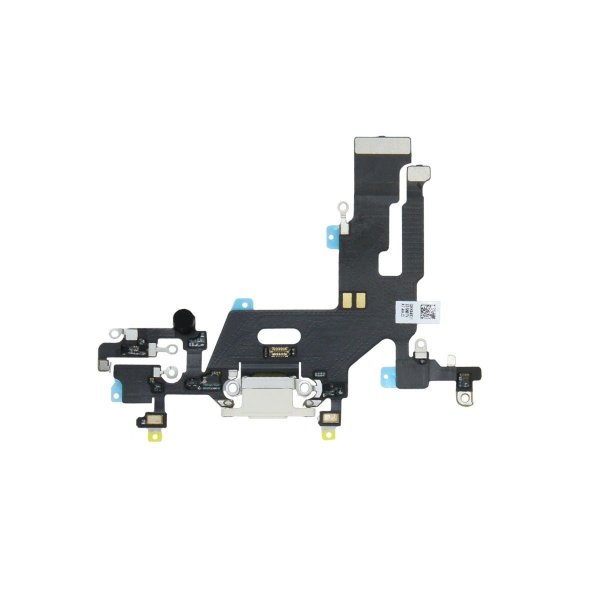 iPhone 11 latausliitin flex-kaapeli - valkoinen