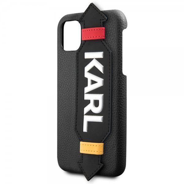 iPhone 11 Pro Max Kuori Strap Cover Musta