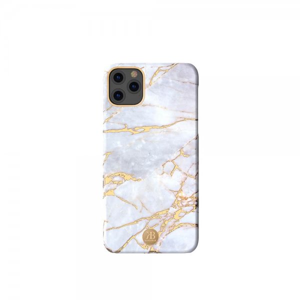 iPhone 11 Pro Suojakuori Jade Style Stone Series Valkoinen Keltainend