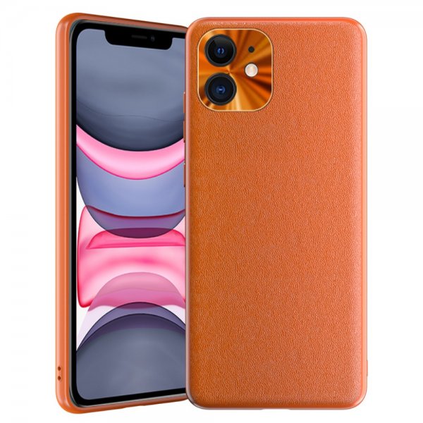 iPhone 11 Kuori PU-nahka Oranssi