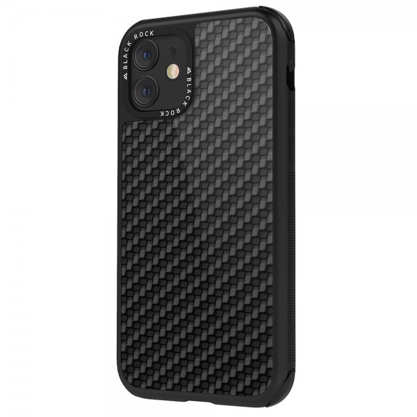 iPhone 11 Kuori Robust Case Real Carbon Musta