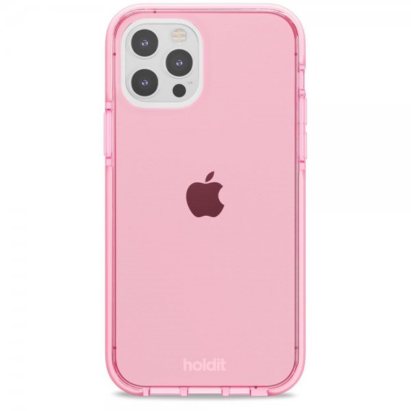 iPhone 12/iPhone 12 Pro Kuori Seethru Bright Pink