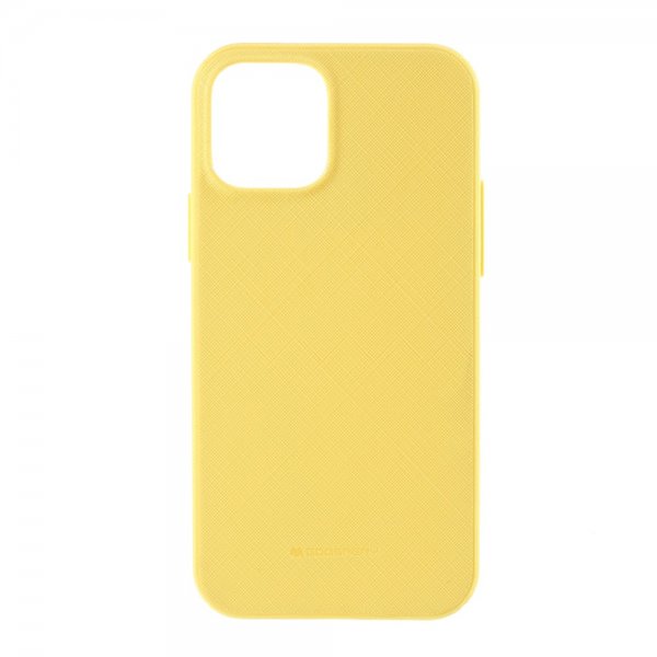 iPhone 12/iPhone 12 Pro Suojakuori Rakenteella Keltainen