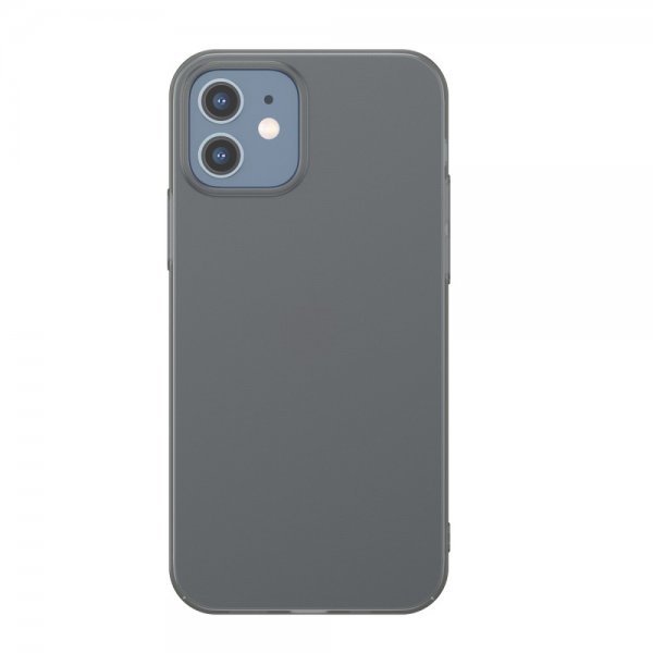 iPhone 12 Mini Suojakuori Comfort Series Transparent Musta