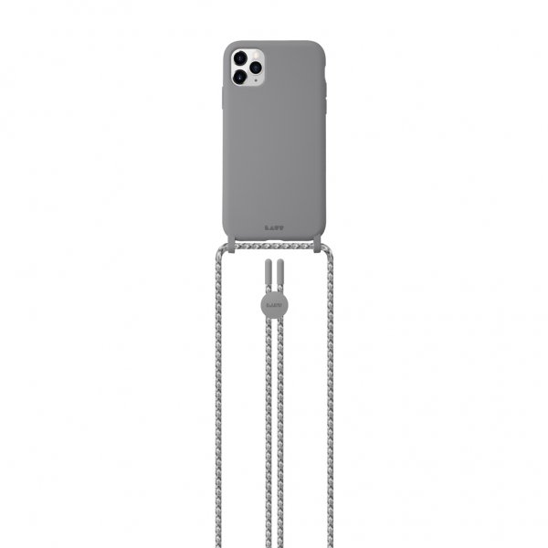 iPhone 12 Mini Kuori HUEX PASTELS Necklace Harmaa