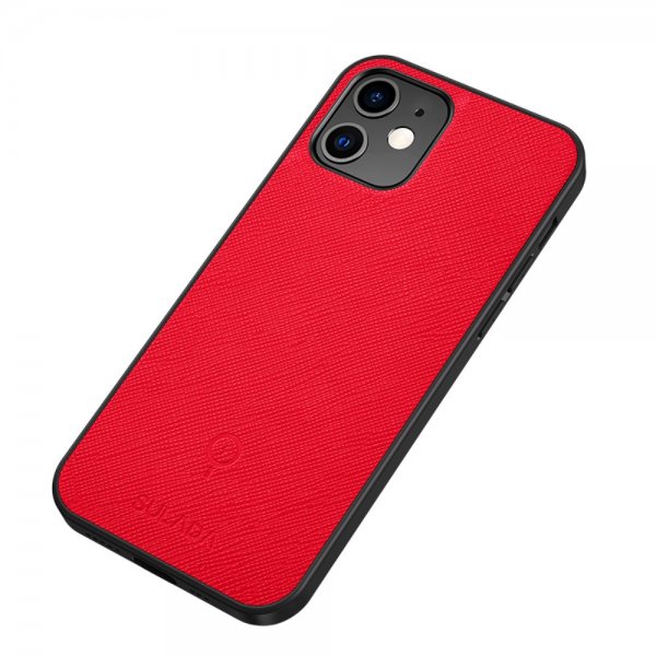 iPhone 12 Mini Suojakuori Metallilautanen Punainen