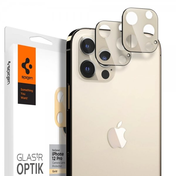 iPhone 12 Pro Max Kameran linssinsuojus Glas.tR Optik 2 kpl Kulta